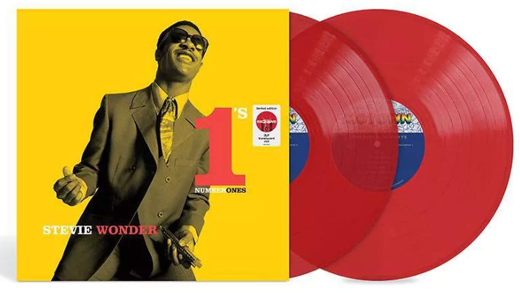 Image 0 of Stevie Wonder Number 1's - Exclusive Limited Edition Translucent Red Color 2x Vi