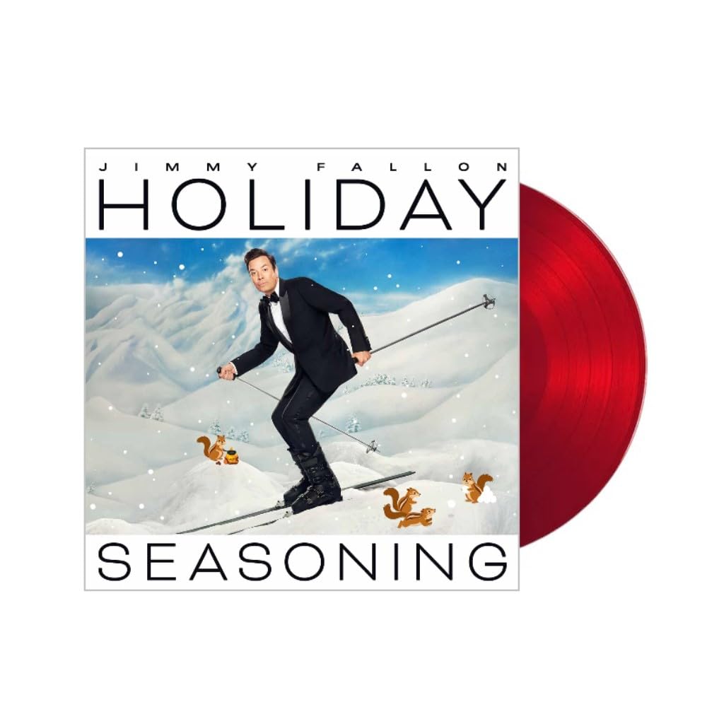 Image 0 of Jimmy Fallon Holiday Seasoning Vinyl LP, Translucent Ruby Red Color, Exclusive L