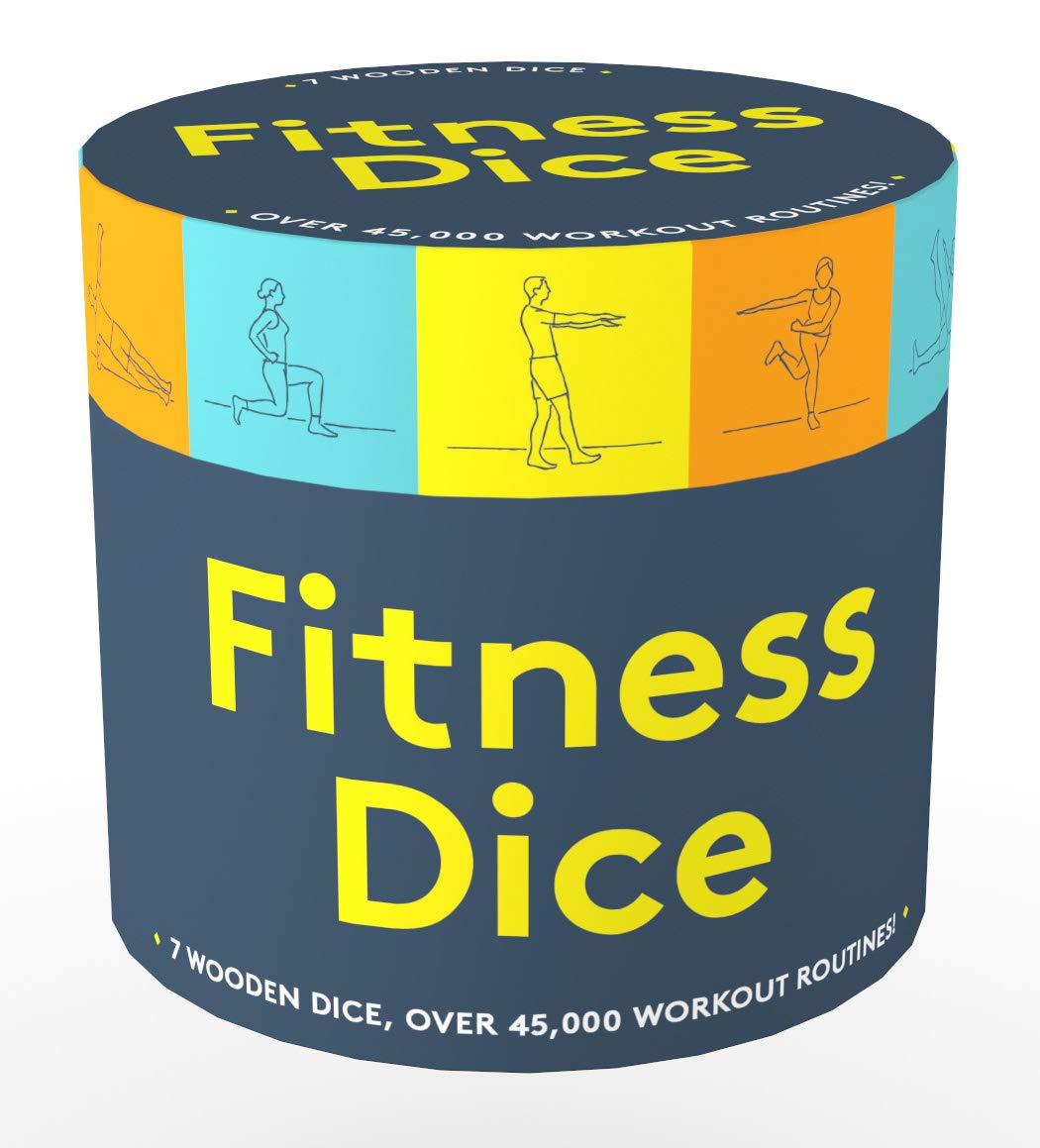 Image 0 of Chronicle Books Fitness Dice: 7 Wooden Dice, Over 45,000 Workout Routines